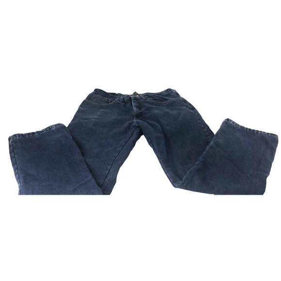 Lee Men's Fleece Lined Jeans 32x34 Relaxed Fit Straight Leg Insulated Blue Denim - Picture 1 of 9